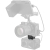 SmallRig 5690 - adapter, montażowa płytka akumulatora V-Mount do płytek Arca lub szyny NATO - przykład użycia